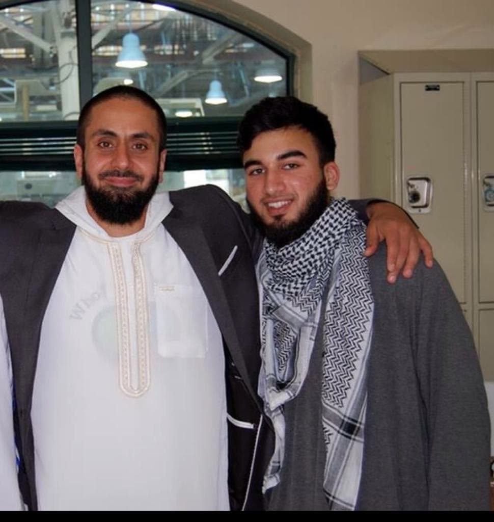 Irslan with a friend in Irving, 2016