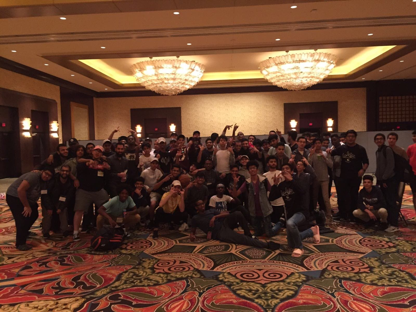 Ihsan Circle students and mentors at a retreat