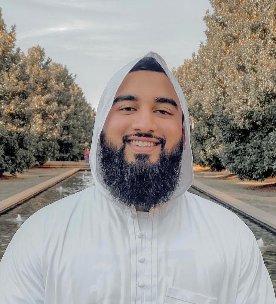 Irslan at a University of Texas at Dallas MSA gathering, 2019