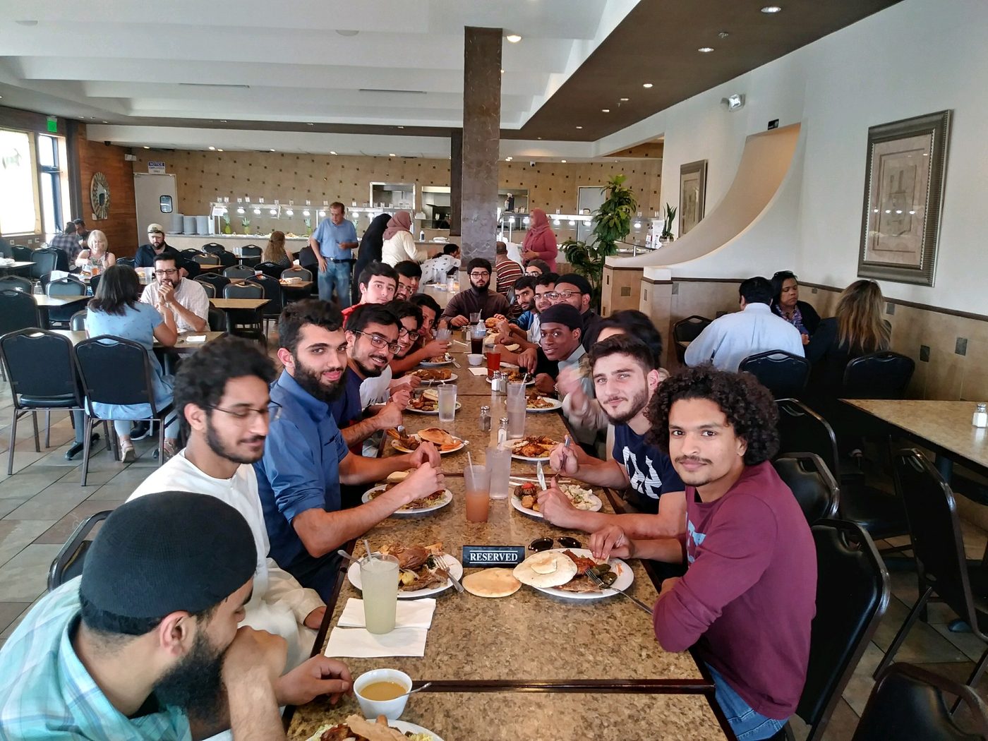 Circle leaders from across the city, one long table