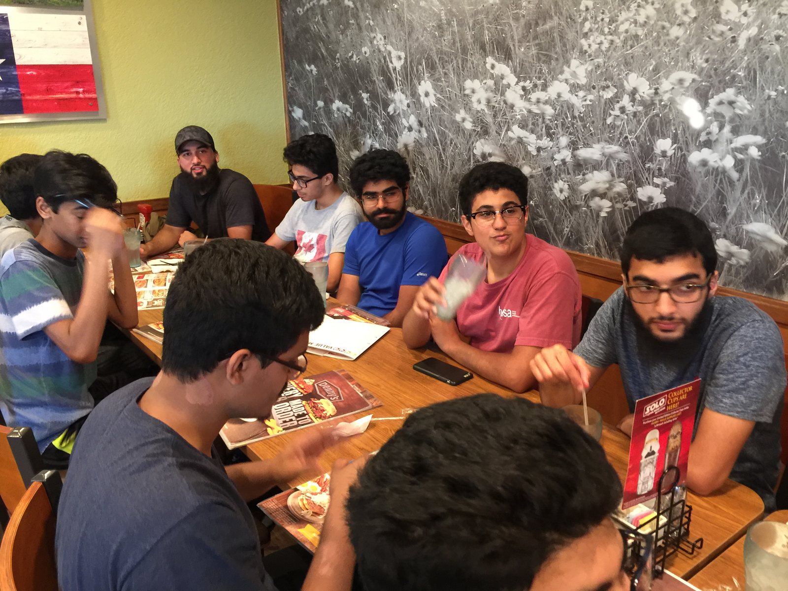 Youth leaders who stood for fajr together, staying for breakfast together