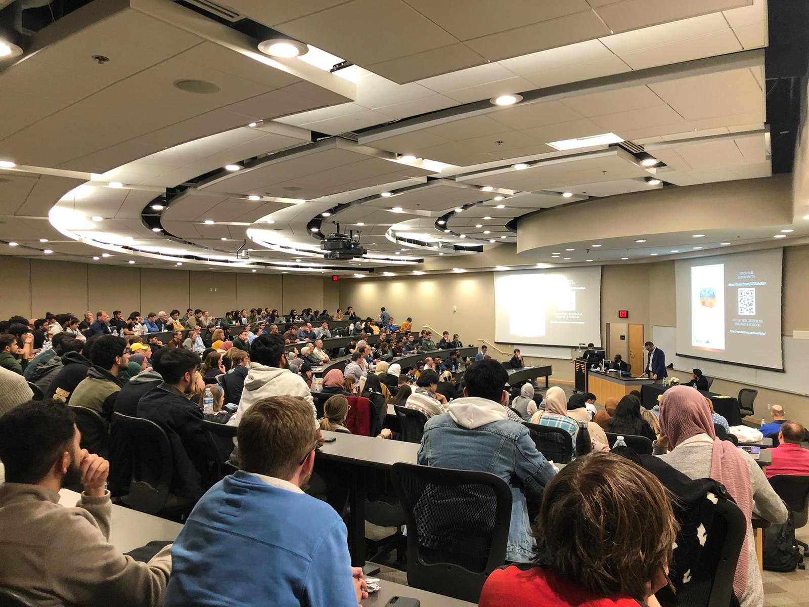 An outreach night that outgrew every chair in the hall